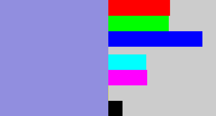 Hex color #918edf - perrywinkle