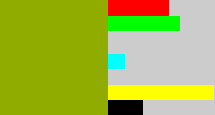 Hex color #91ac01 - barf green