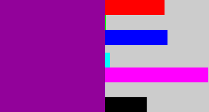 Hex color #92029a - barney purple
