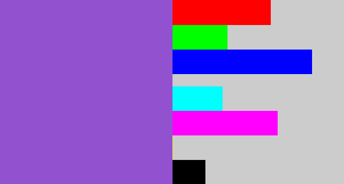 Hex color #9251cf - amethyst