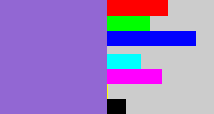 Hex color #9267d3 - amethyst