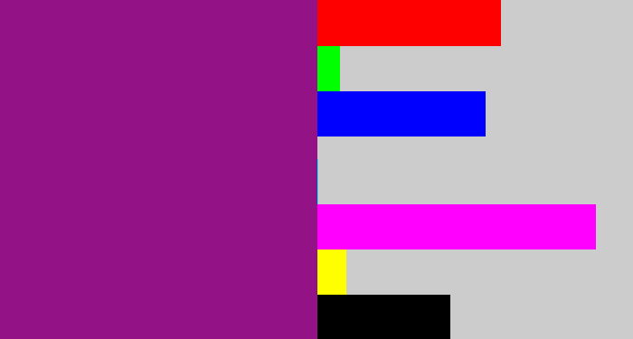 Hex color #931286 - barney purple