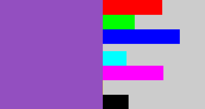 Hex color #934fc0 - amethyst