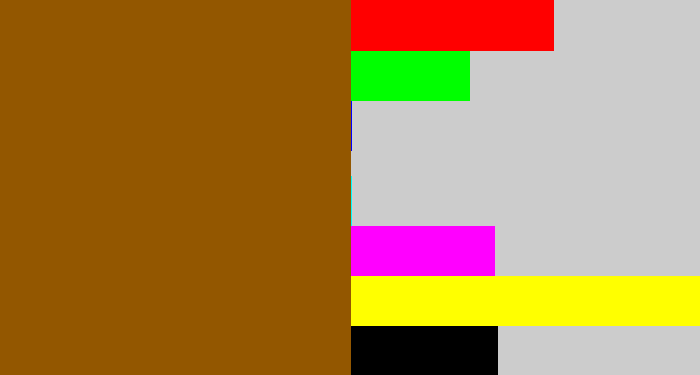 Hex color #935700 - warm brown
