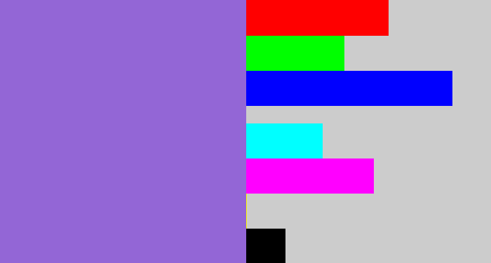 Hex color #9366d6 - purpley