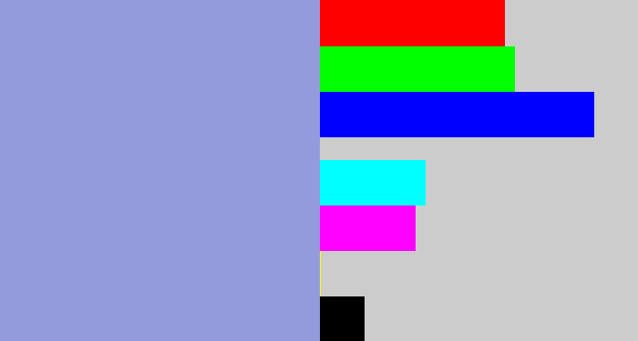 Hex color #949bdc - perrywinkle