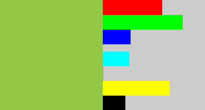 Hex color #94c745 - booger