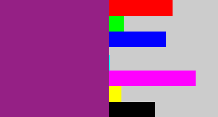 Hex color #952085 - warm purple