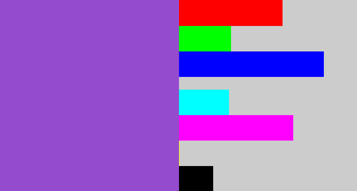 Hex color #954bce - amethyst