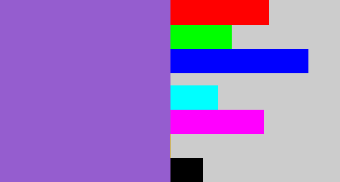 Hex color #955dcf - amethyst