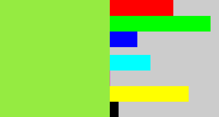 Hex color #95eb41 - kiwi