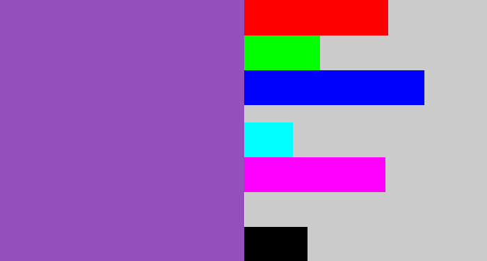 Hex color #964fbc - amethyst