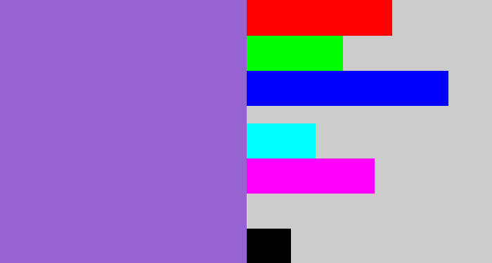 Hex color #9663d0 - amethyst