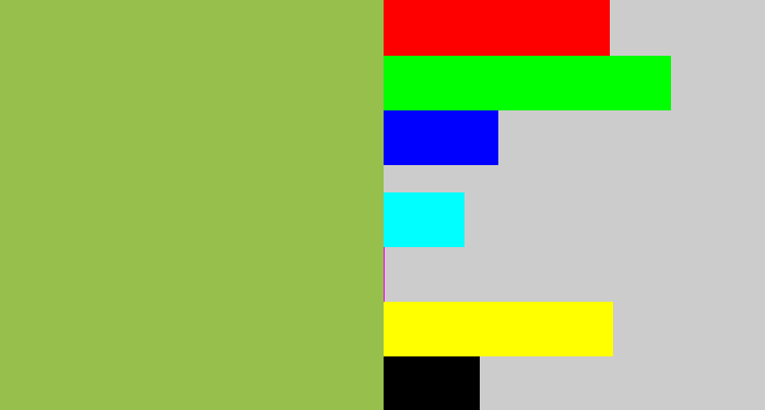 Hex color #96bf4c - booger