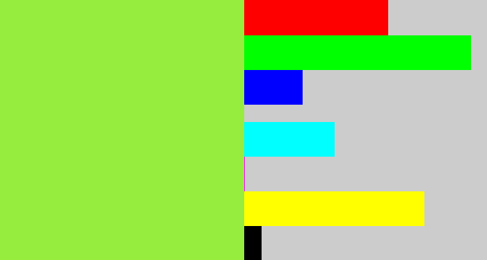 Hex color #96ed3d - kiwi