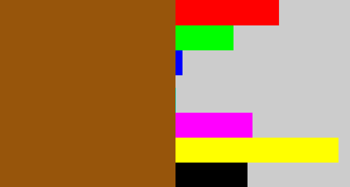Hex color #97550b - warm brown