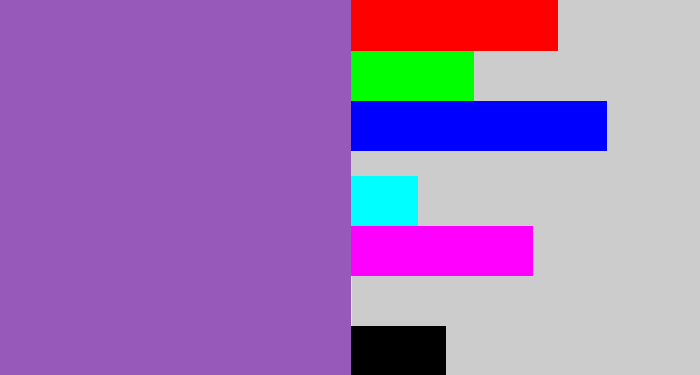 Hex color #975abb - amethyst