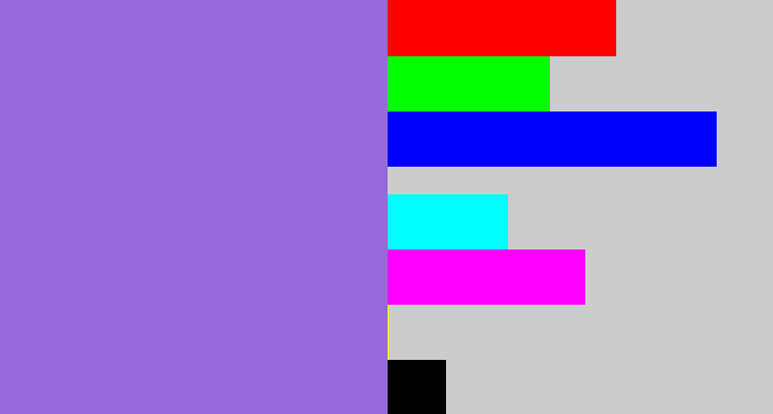 Hex color #976ada - purpley