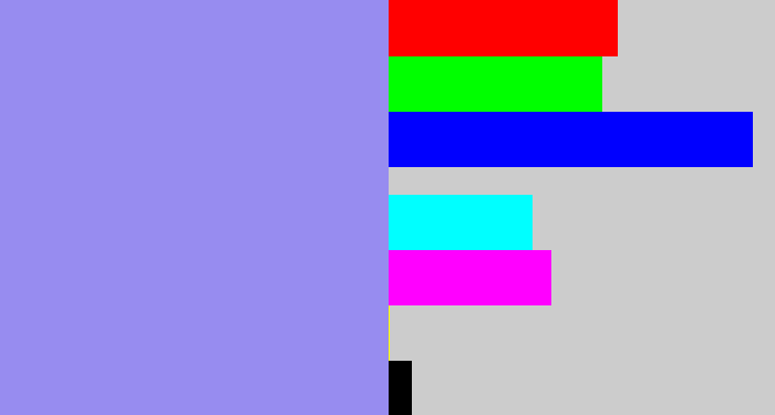 Hex color #978cf0 - perrywinkle