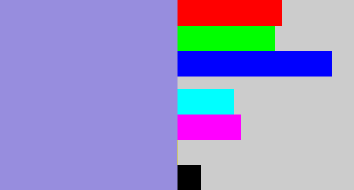 Hex color #978dde - perrywinkle