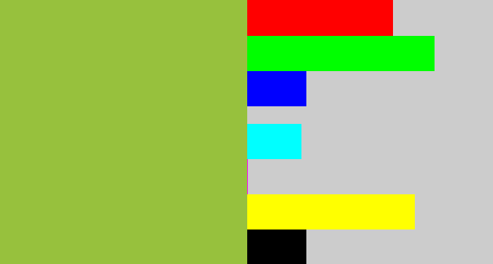 Hex color #97c13d - booger