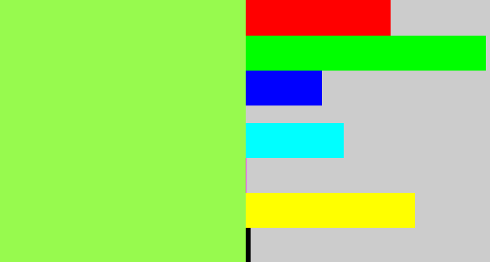 Hex color #97fa4e - kiwi
