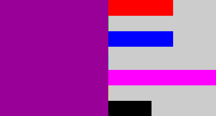 Hex color #980098 - barney purple