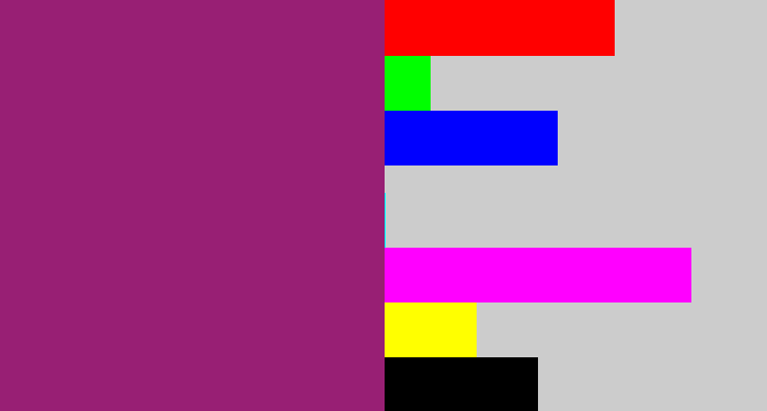 Hex color #981f74 - warm purple