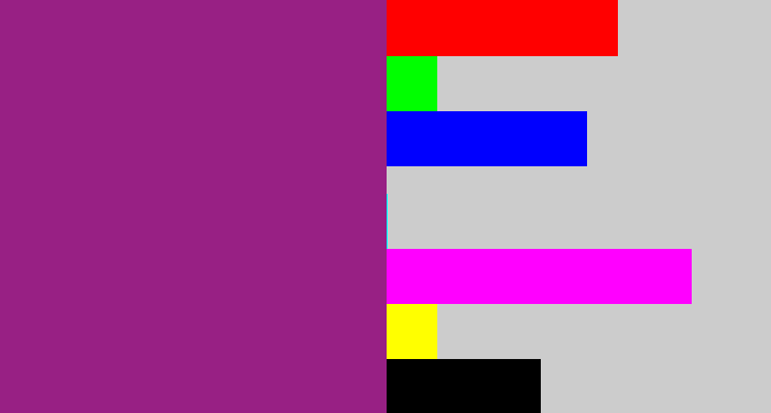 Hex color #982084 - warm purple