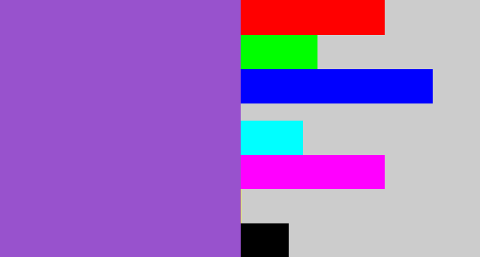 Hex color #9852cd - amethyst