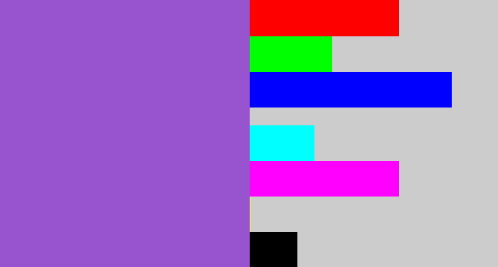 Hex color #9853ce - amethyst