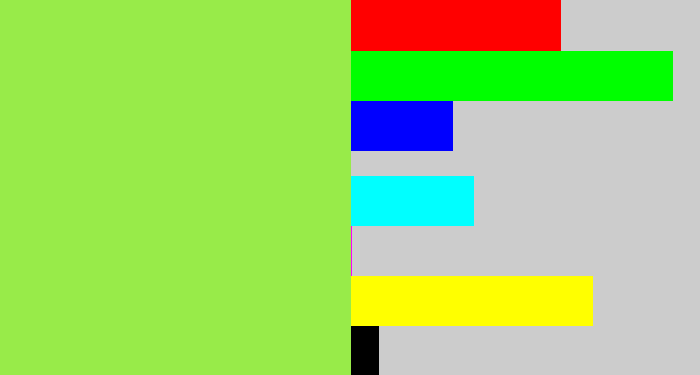 Hex color #98eb49 - kiwi