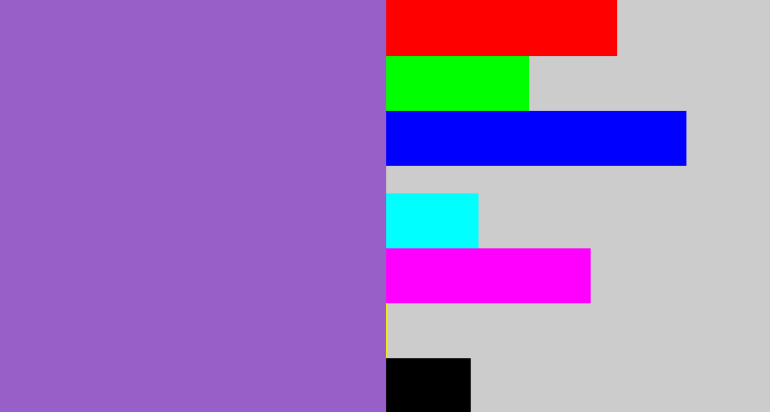 Hex color #995fc8 - amethyst