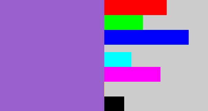 Hex color #995fcf - amethyst