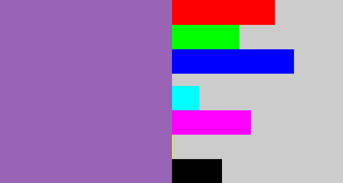 Hex color #9963b6 - amethyst