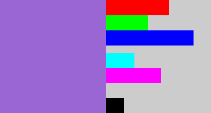 Hex color #9966d3 - amethyst