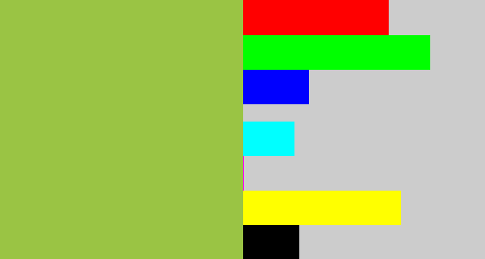 Hex color #9ac444 - booger