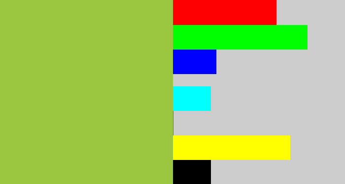Hex color #9ac640 - booger