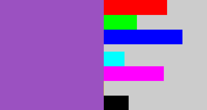 Hex color #9b51c1 - amethyst