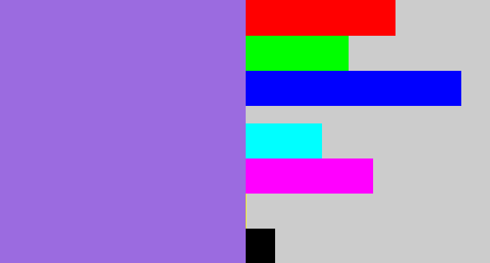 Hex color #9b6be0 - lightish purple