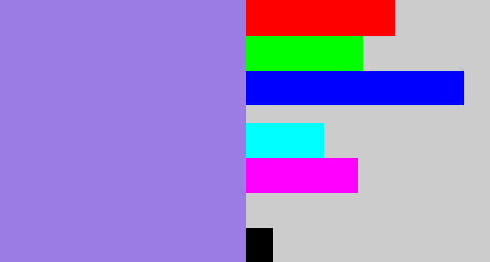 Hex color #9b7be4 - perrywinkle