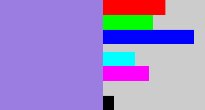 Hex color #9b7de2 - perrywinkle
