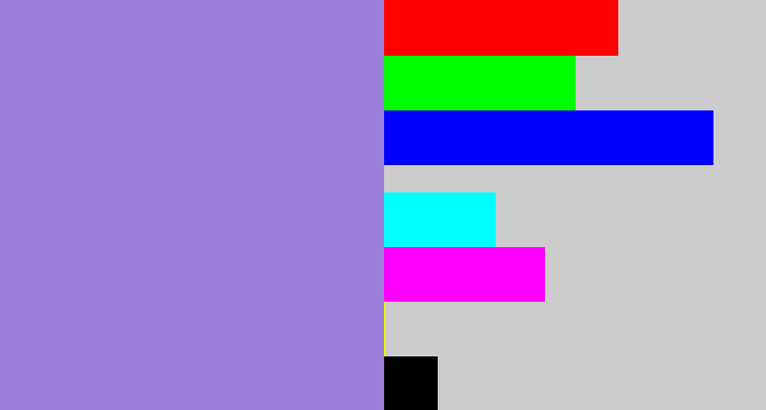 Hex color #9b7fdb - perrywinkle