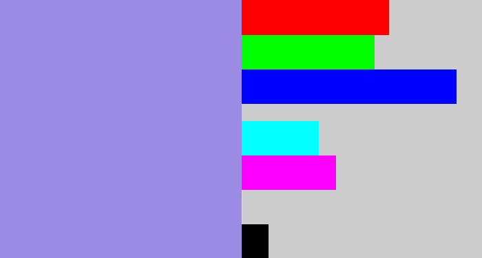 Hex color #9b8be4 - perrywinkle