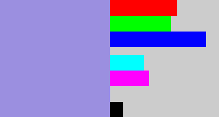 Hex color #9b8fe0 - perrywinkle