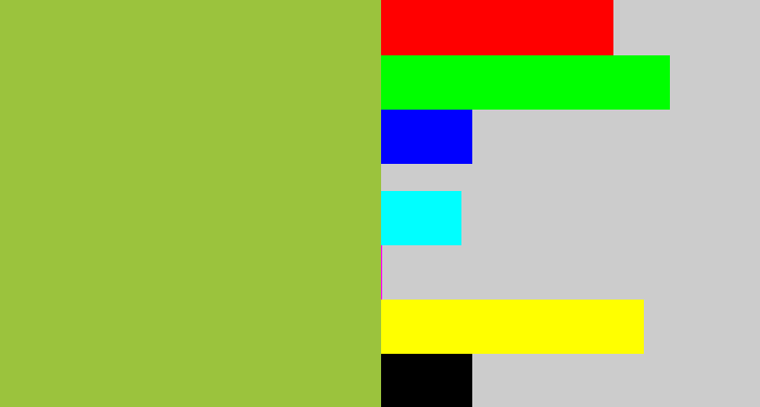 Hex color #9bc33d - booger