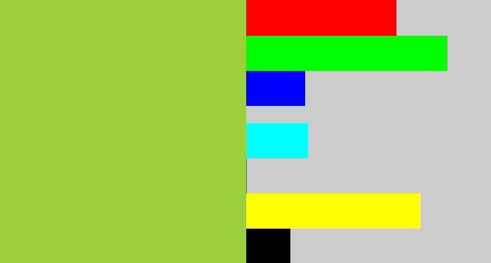 Hex color #9bd03c - kiwi green