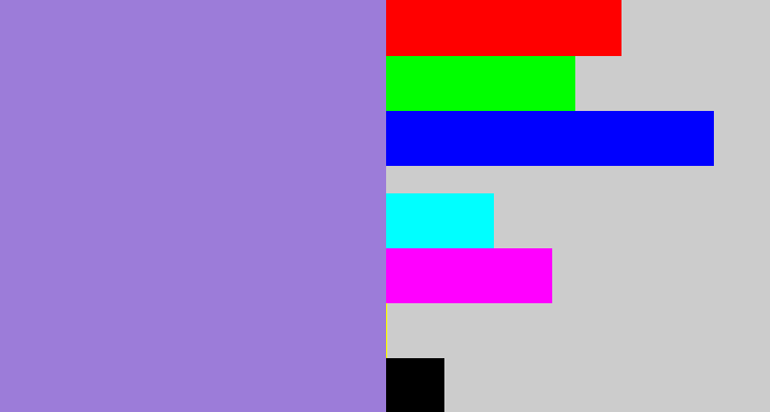 Hex color #9c7cd9 - perrywinkle
