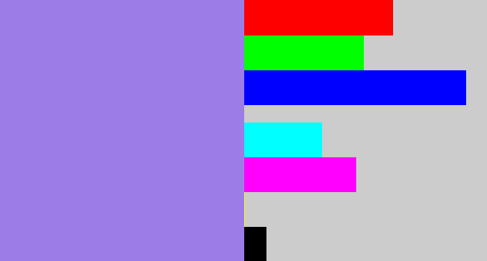 Hex color #9c7de7 - perrywinkle