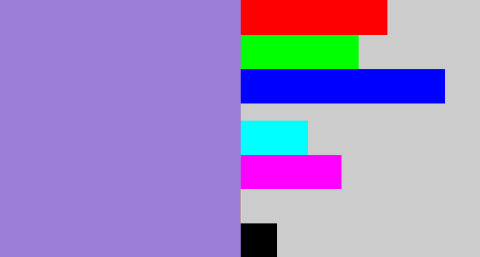 Hex color #9c7ed8 - perrywinkle